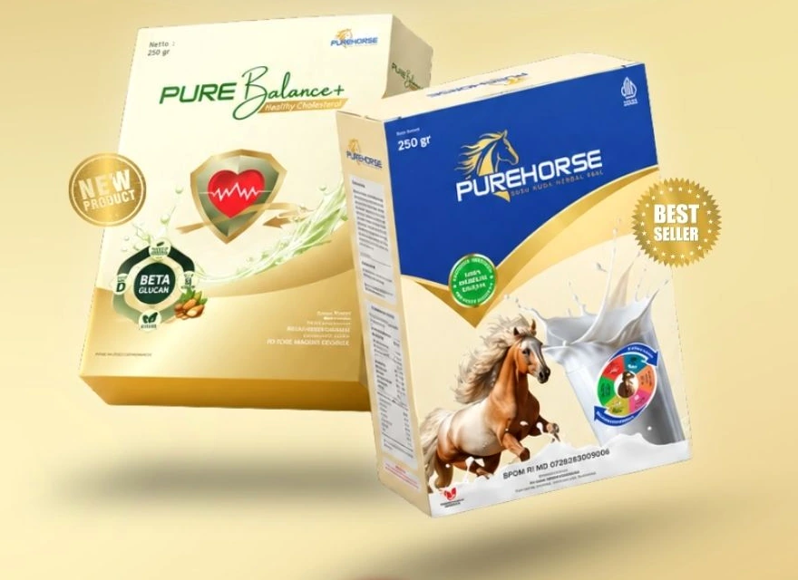 Kemasan PUREBALANCE+ dan PUREHORSE